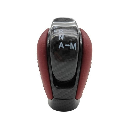 DURAFORCE 3491080B0A Shift Knob for Nissan GTR R35 Red Leather Carbon Fiber 2009-2021