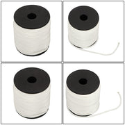 DURAFORCE 1/4 Inch 250ft White Nylon Solid Braid Rope Abrasion Resistance High UV