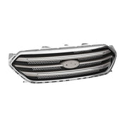 DURAFORCE Fit 2013-2019 Ford Taurus Front Bumper Lip Upper Grille Assembly Chrome Grill