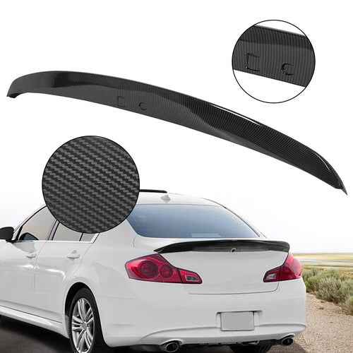 2010-2015 JDM Rear Trunk Wing Spoiler Carbon Look for Infiniti G25 G35 G37 Q40