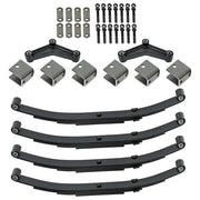 DURAFORCE 3500lb Tandem Trailer Axle Suspension Kit 1750lb 4 Leaf Springs & Hanger Kit