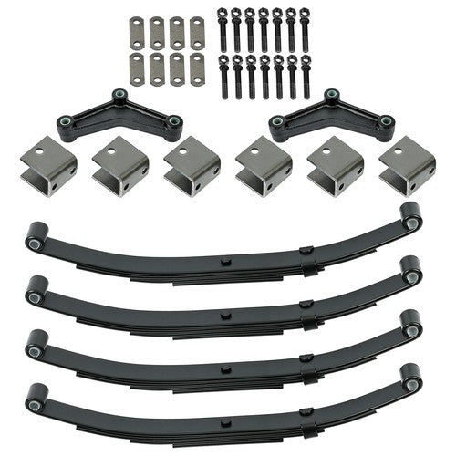 DURAFORCE 3500lb Tandem Trailer Axle Suspension Kit 1750lb 4 Leaf Springs & Hanger Kit