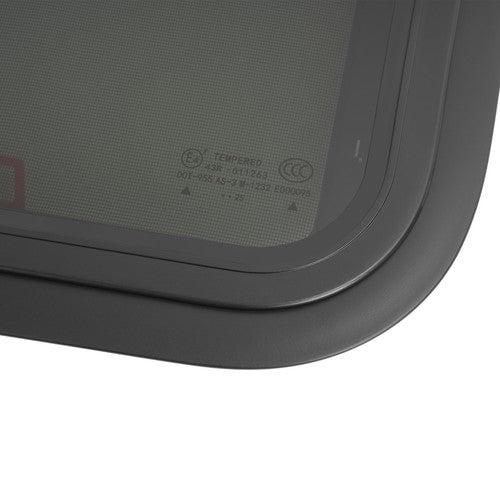 DURAFORCE 30"×20" Emergency Exit Push-Out Glass Window for RV Camper Window w/ Trim&Screen