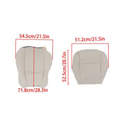 DURAFORCE For Chrysler 300C 2005-2010 4PCS Both Side Bottom&Top Seat Cover Lt Gray Leather