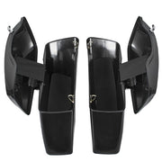 DURAFORCE Vivid Black Hard Saddlebags Saddle Bags For Harley Street Road King Glide 94-13