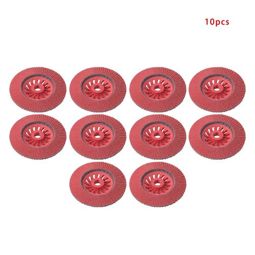DURAFORCE Type 29 Ceramic Grain Flap Sanding Discs 10 PCS 4-1/2" x 7/8" 80 Grits