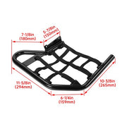 DURAFORCE Aluminum Nerf Bars Foot Guard Pegs For Yamaha Raptor 700 YFM 700 YFM700 Black