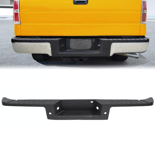 DURAFORCE Black Rear Bumper Top Step Cover with Sensors for Ford F150 F 150 09 14 Styleside
