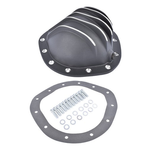 DURAFORCE Black Aluminum Differential Rear End Cover for GM Chevy C10 8.75" Truck 12 Bolt