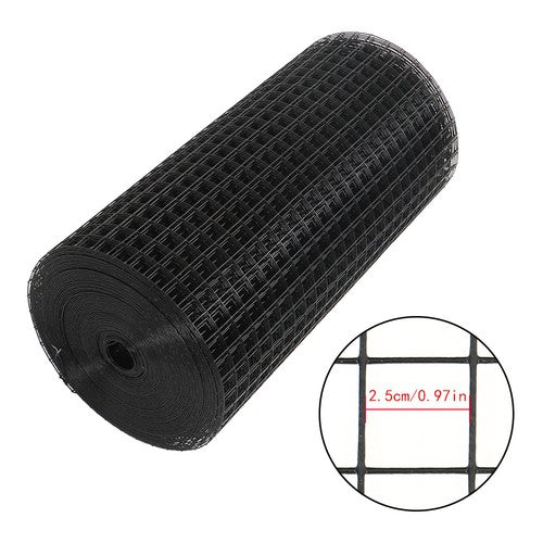 DURAFORCE 1"x1"16 Gauge 24"x100' Welded Wire Fence Vinyl Coated Chicken Rabbit Mesh