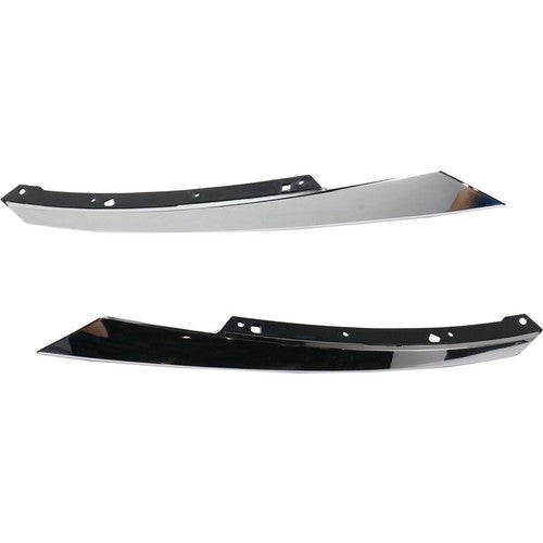 DURAFORCE Front Upper Grille & Fog Lights Lamps Set for 2016-2018 for Honda Civic