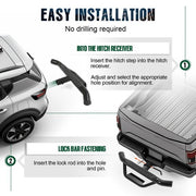DURAFORCE 37" x 4" Universal Trailer Tow Hitch Step Rear Bumper Guard Truck 2" Receiver