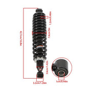 DURAFORCE For Yamaha Rhino 450 (YXR450) ATV 2006-2009 2pcs Rear Left Right Shock Absorber