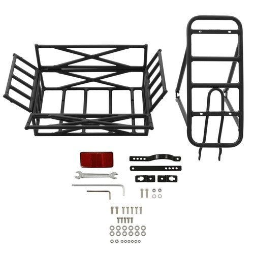 ECOTRIC Rear Rack Bike Basket Large Bicycle Electric Bike Basket