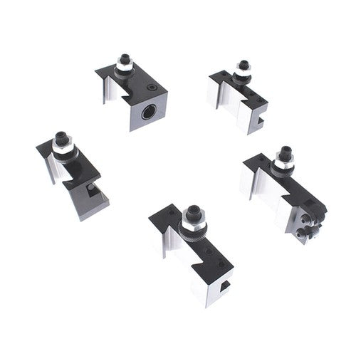 DURAFORCE AXA 250-100 Piston Quick Change Tool Post Holder Set For Lathe 6 - 12" 6PCS New