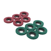 DURAFORCE 10 Pack 4-1/2 Inch Scour Flap Discs 120 and 240 Grit Grinding Sanding Discs