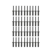 DURAFORCE 41Pcs Assorted Plastic Rivet Rivet Gun Quick Set Hand Tool W/ 40 Poly Rivets