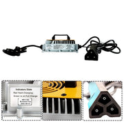 DURAFORCE Fit For EZGO RXV &TXT Golf Cart 48V 18A Charger With Triangular Plug Waterproof