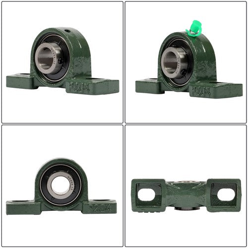 DURAFORCE 6× UCP204-12 Pillow Block Mounted Ball Bearing 3/4" Bore Cast Iron Base