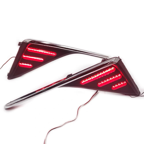 Red LED Rear Bumper Reflector Tail Lights Brake Lamp Fit 2016 17-2021 Toyota CHR