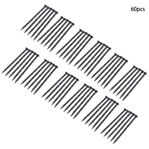 DURAFORCE Edging Nails Garden Anchoring Spikes 8 Inch 60 Pcs Plastic Spiral Landscape