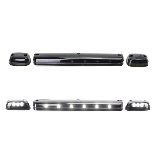 DURAFORCE 3x White LED Cab Roof Marker Lights For 2007-13 GMC Sierra 1500 2500 HD 3500 HD