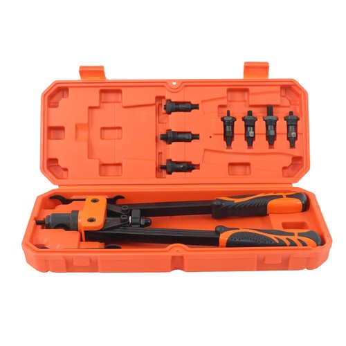 DURAFORCE 14" Rivet Nut Tool Kit Metric & Inch Mandrels 70pcs Rivnuts Nuts & 7 mandrels