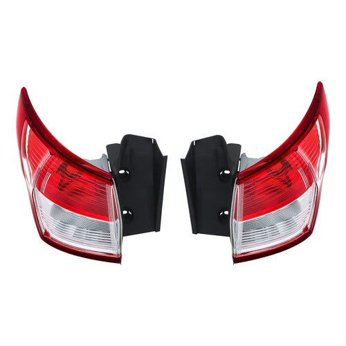DURAFORCE For Ford Escape 2013 2014-2016 Left+Right Side Rear Tail Light Brake Lamp Chrome