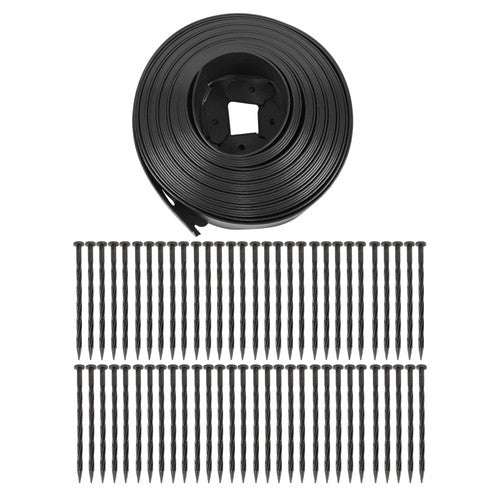 DURAFORCE Flexible Garden Landscape Edging No Dig Lawn Edging Border With Anchoring Spikes