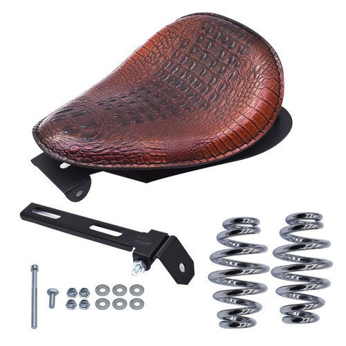 DURAFORCE Bobber Motorcycle Solo Seat Spring Black For Honda Shadow Spirit ACE VT 1100 750