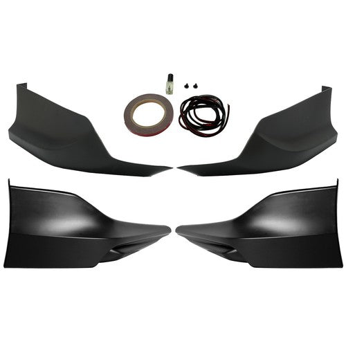 Rear Front Lip Side Apron Underbody 4PC For 16-17 Honda Accord Sedan HFP Style