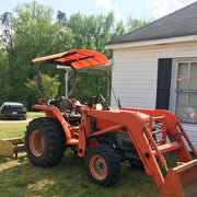 DURAFORCE Sun Shield Tuff Top Tractor Canopy For ROPS 52" X 52" - Orange