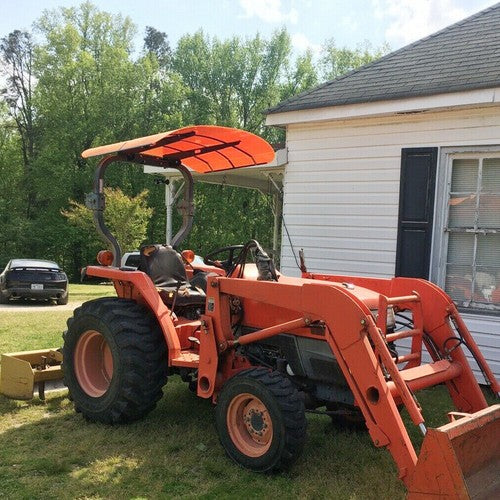 DURAFORCE Sun Shield Tuff Top Tractor Canopy For ROPS 52" X 52" - Orange