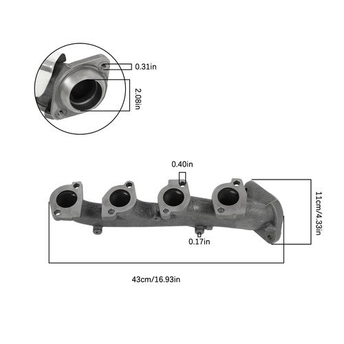 DURAFORCE For Ford Explorer 2002-2005 Mercury Mountaineer 4.6L V8 Exhaust Manifold 674-957