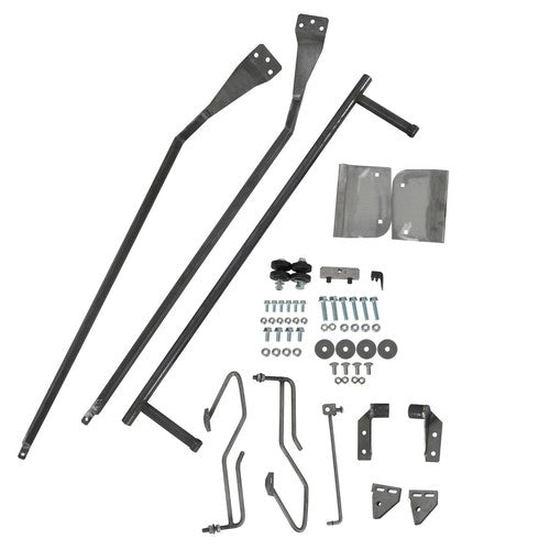 Hood Flip Tilt Combo Kit Stainless Steel Rubber For Ford F100 F 100 1953-1956