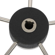 DURAFORCE New Stainless Steel Yach Steering Wheel with PU Foam 5 Spoke 13-7/8 Inch?Black?