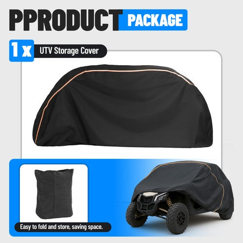 2 Seat Vehicle Storage Dust Cover for Can Am Maverick X3 Teryx Polaris RZR UTV