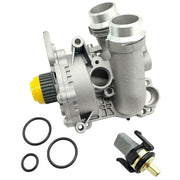 DURAFORCE Aluminum Water Pump Thermostat Assembly For Audi A3 2008-2013 A4 2009-2012