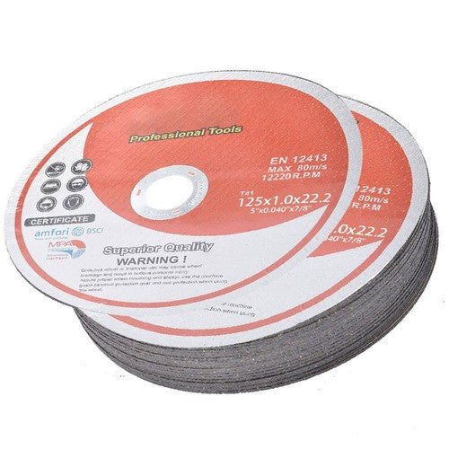 DURAFORCE 5"x.040"x7/8" 25 Pcs Cut-off Wheel - Metal & Stainless Steel Cutting Discs