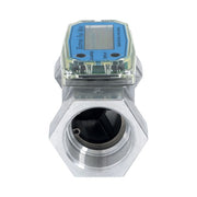 DURAFORCE 1.5inch 10.5-74 GPM Digital Turbine Flow Meter For Liquid Flow Meter