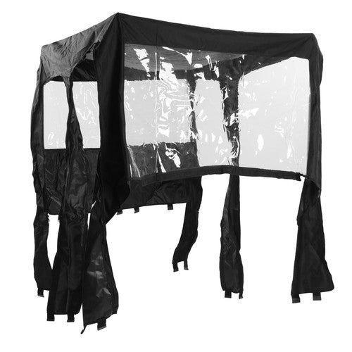 Full Cabin Cab Enclosure Soft Door for Polaris RZR-4 800 900 2010-2014 Black