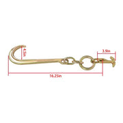 DURAFORCE 15 Inch G70 J Hook w/T-J Hook 5400 Lbs Working Load Limit Towing Hooks