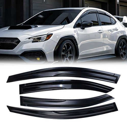DURAFORCE FOR 2022-2025 SUBARU WRX VB M STYLE 3D WAVY WINDOW VISOR RAIN GUARD DEFLECTOR
