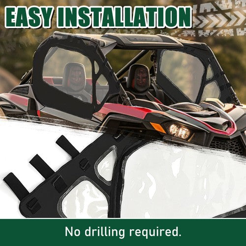 DURAFORCE For Can Am Maverick X MR Turbo R 2025 UTV Soft Upper Door Enclosure Set