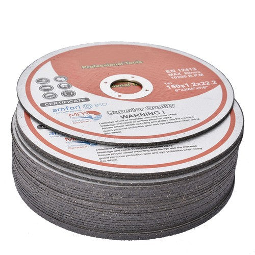 DURAFORCE 25 Pack 6"x.045"x7/8" Cut-off Wheel - Metal & Stainless Steel Cutting Discs