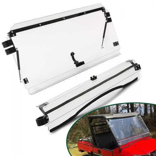 DURAFORCE 2-in-1 Scratch Resistant Flip Windshield For Kawasaki Mule PRO MX 2019-2025