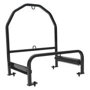 DURAFORCE Powder Coated Steel Spare Tire Carrier For Super Singles Adjustable Semi Truck