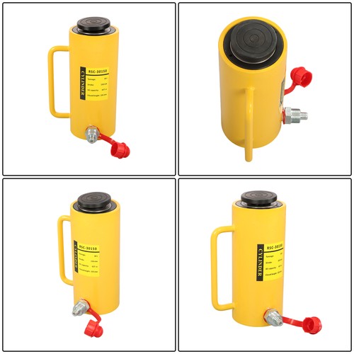 DURAFORCE 30 Tons Aluminum Hydraulic Cylinder Jack 6 Inch Stroke Single Acting Cylinder