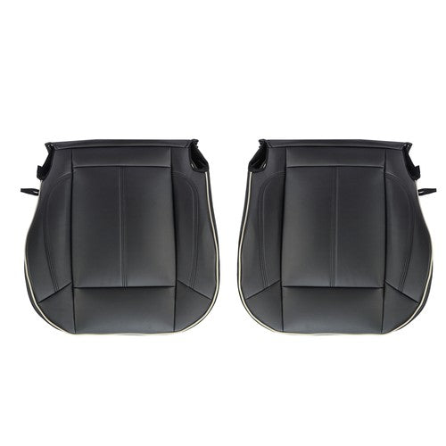 DURAFORCE NEW Black Leather For Hummer H3 2006-2010 Driver&passenger Bottom Seat Cover