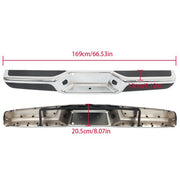 DURAFORCE Rear Step Bumper Assembly Chrome Steel Fit For 1997-2003 2004 Dodge Dakota